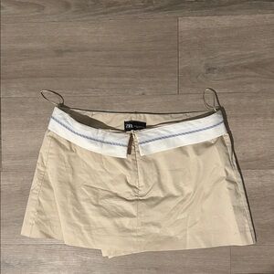 Zara Beige Khaki Skirt
